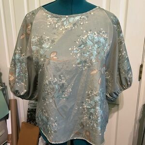 Floral Green Women's Top